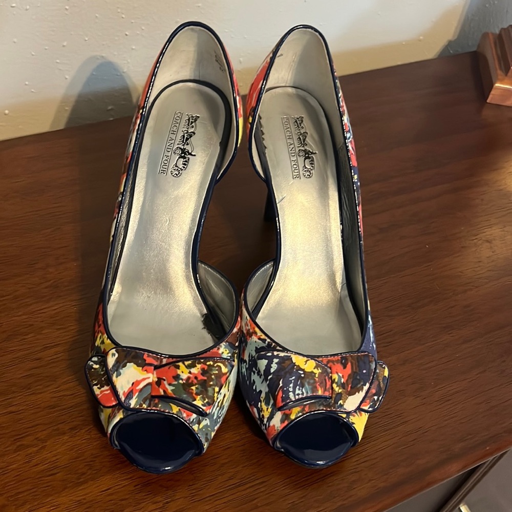 NEW Coach and Four Watercolor Heels